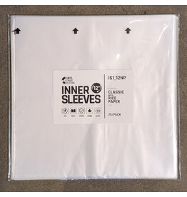 Vinyl Storage Solutions Sleeves: 12" 1mil Rice Paper Inner "MoFi style" 25 pack