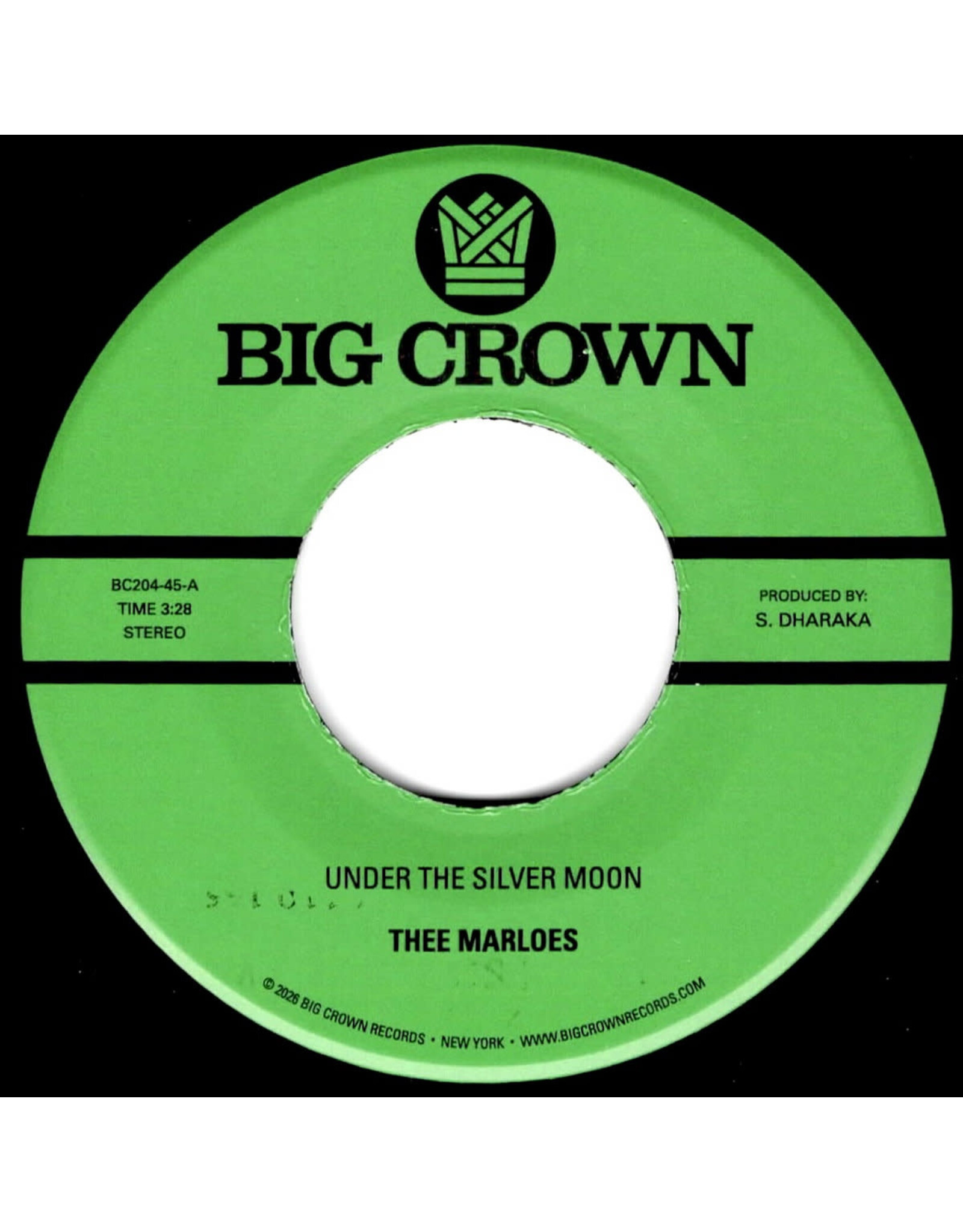 Big Crown Thee Marloes: Under The Silver Moon/Through The Changes 7"