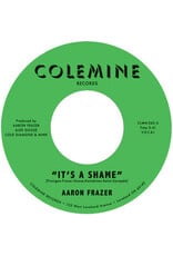 Colemine Frazer, Aaron: It's A Shame/The Fool (natural with green swirl coloured) 7"