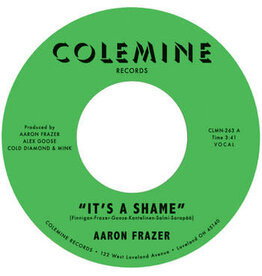 Colemine Frazer, Aaron: It's A Shame/The Fool (natural with green swirl coloured) 7"