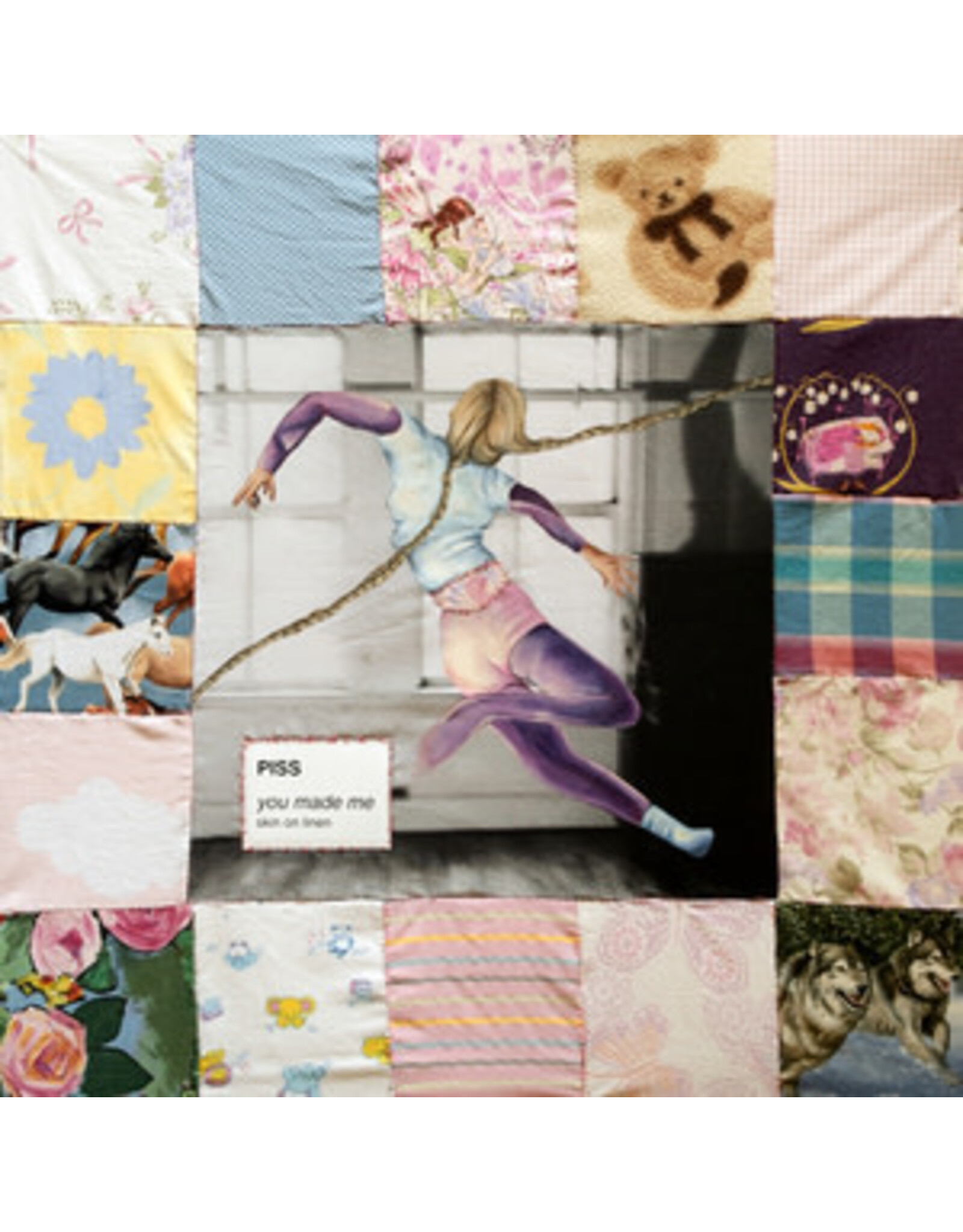 Paper Bag PISS: you made me / skin on linen (pink) LP
