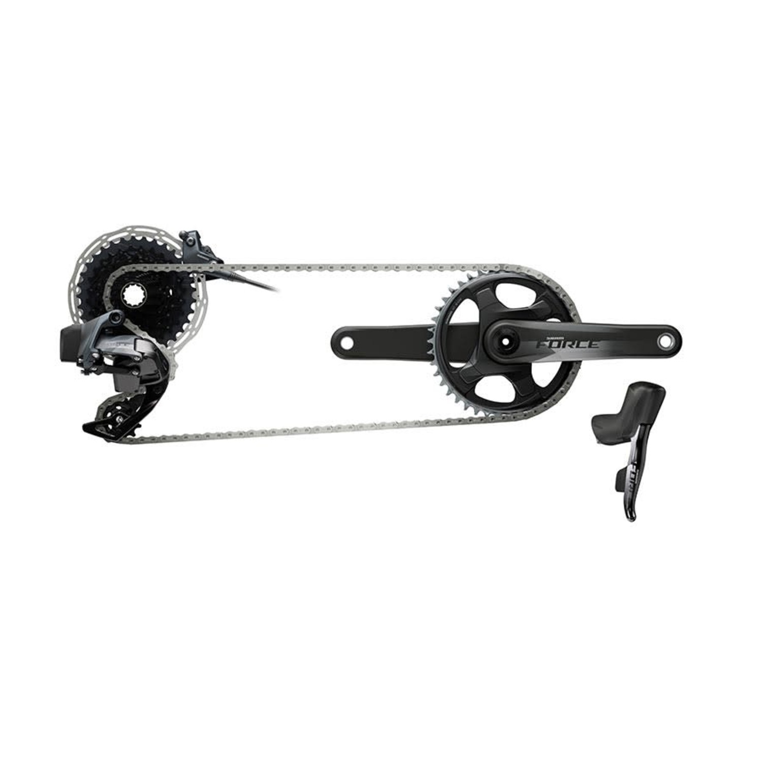SRAM Force AXS Build Kit 1x Hydraulic Flat Mount Disc - Chain