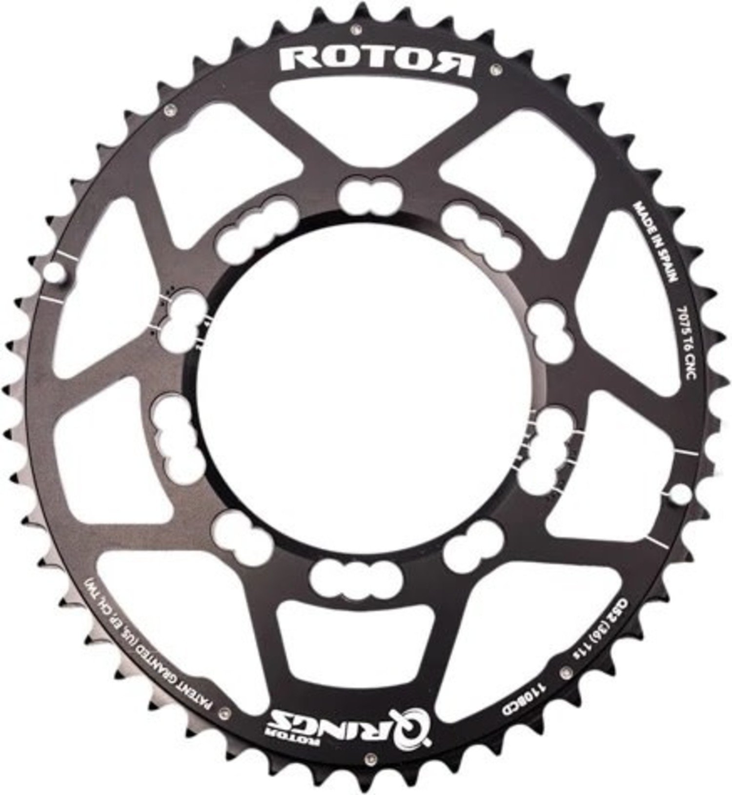 Rotor Q-Ring Set - 110 x 5 Bolt 52/36t - Chain Reaction Bicycles Inc.