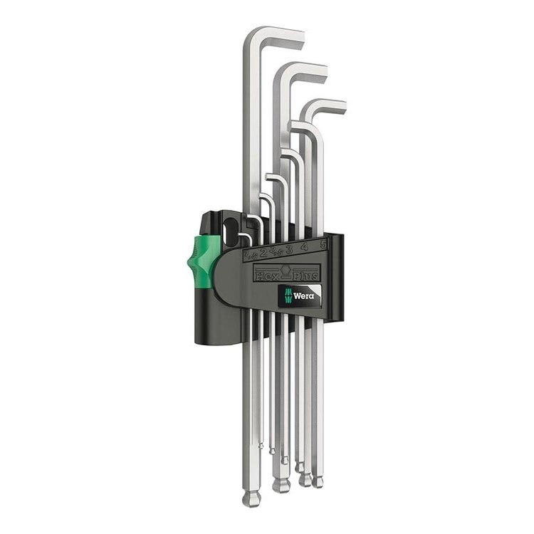 Wera 950 PKLS Stubby Hex Wrench Set 9 Piece Short Reach