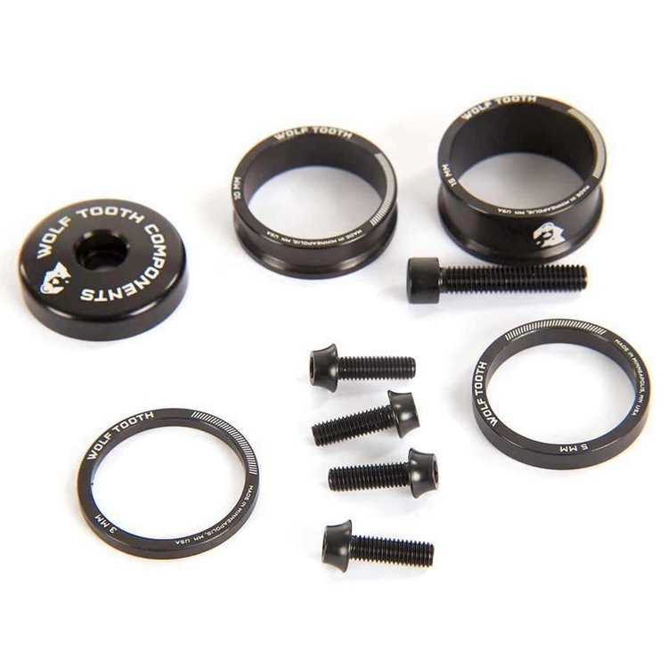 Wolf Tooth Bling Kit (HS Spacers, Top Cap, Cage Bolts)