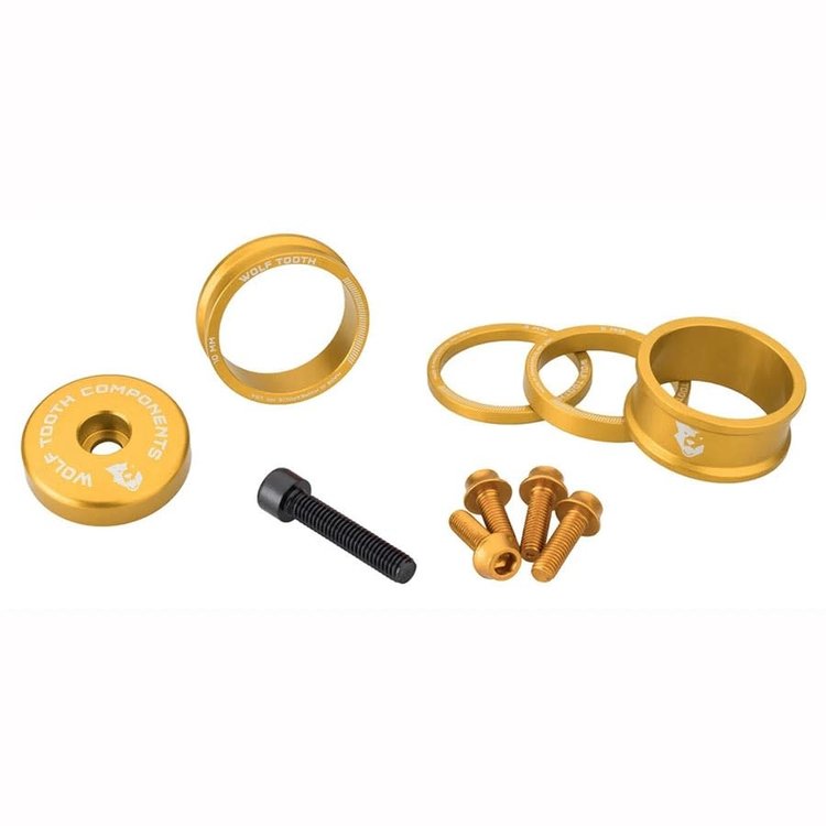 Wolf Tooth Bling Kit (HS Spacers, Top Cap, Cage Bolts)