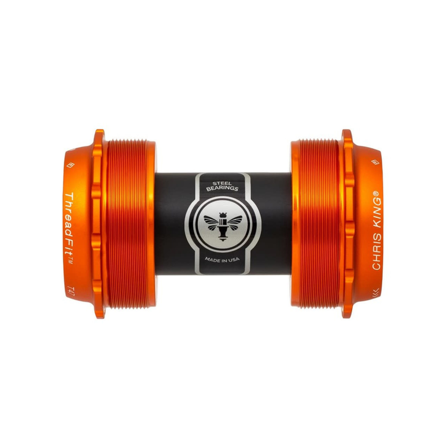 Chris King T47 ThreadFit 24x Bottom Bracket, Stainless, Matte