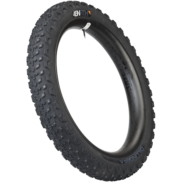 45NRTH 45NRTH Dillinger 4 Tire - 27.5 x 4, Tubeless, 120tpi, 252 Concave Carbide Aluminum Studs