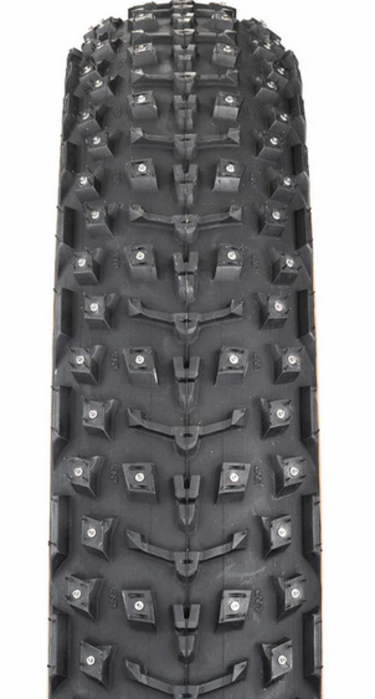 45NRTH 45NRTH Dillinger 5 Tire - 26 x 4.6, Tubeless, Folding, tan , 60tpi, 258 Carbide Steel Studs