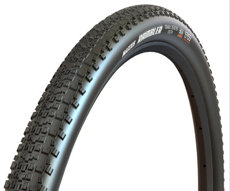 Maxxis Maxxis, Rambler, Tire, 650x47C, Folding, Tubeless Ready, Dual, EXO, 120TPI, Black