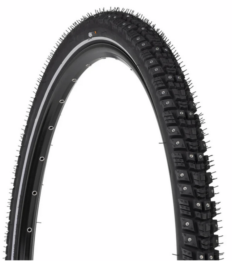 45NRTH 45NRTH Gravdal Tire - 700 x 45, Tubeless, Folding, Black, 60 TPI, 240 Concave Carbide Aluminum Studs