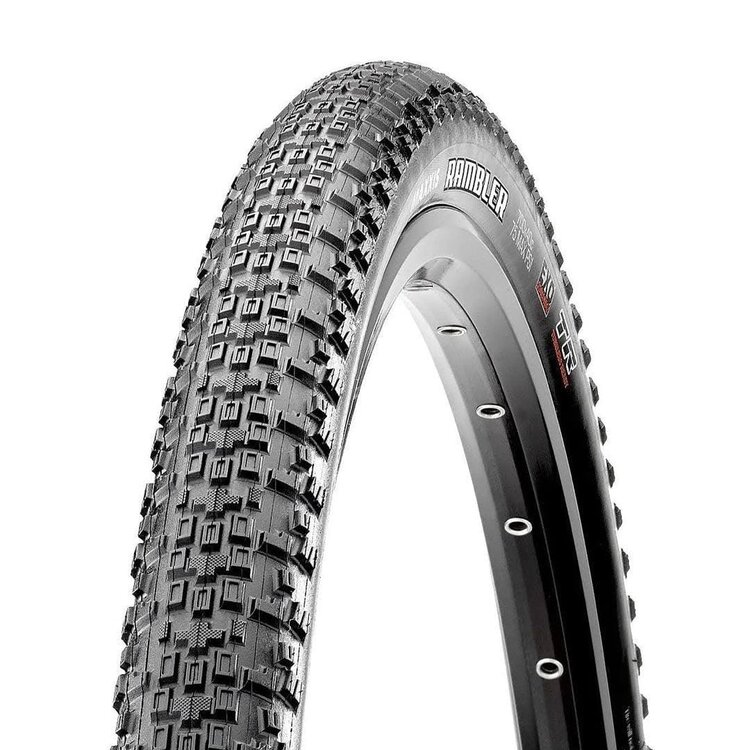 Maxxis, Rambler, Tire, 700x40C, Folding, Tubeless Ready, Dual, EXO, 120TPI, Black