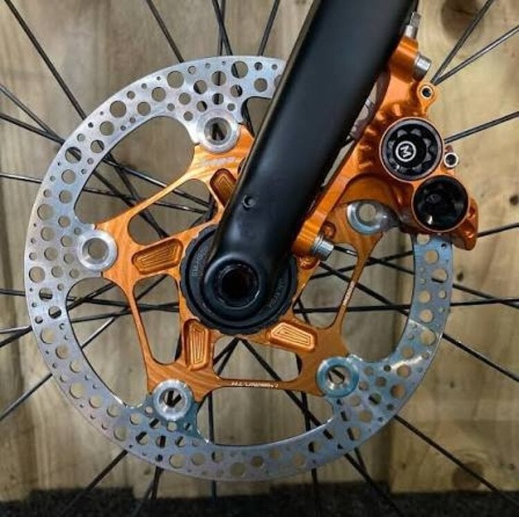 Hope Hope RX4 Caliper Front 160 Complete - ORANGE - SRAM