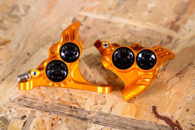 Hope Hope RX4 Caliper Rear 160 Complete - ORANGE - SRAM