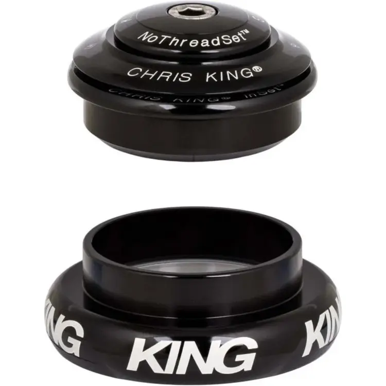 Chris King InSet 7 Headset, Matte Jet (44mm Straight Headtube, w/Tapered Steerer)