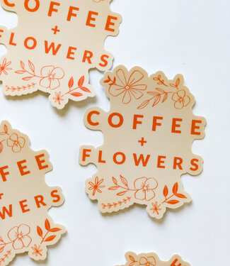 Declaration & Co. Coffee & Flowers Sticker