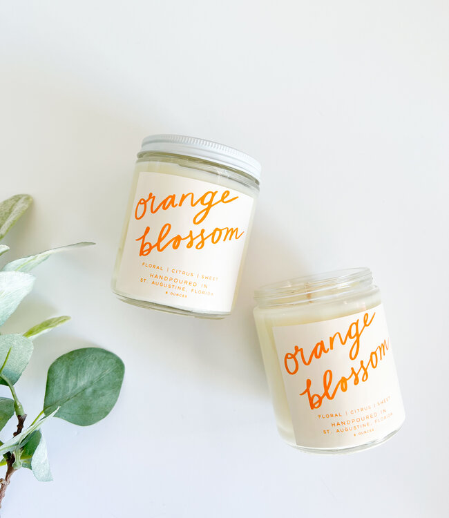 Declaration & Co. Orange Blossom Script Candle