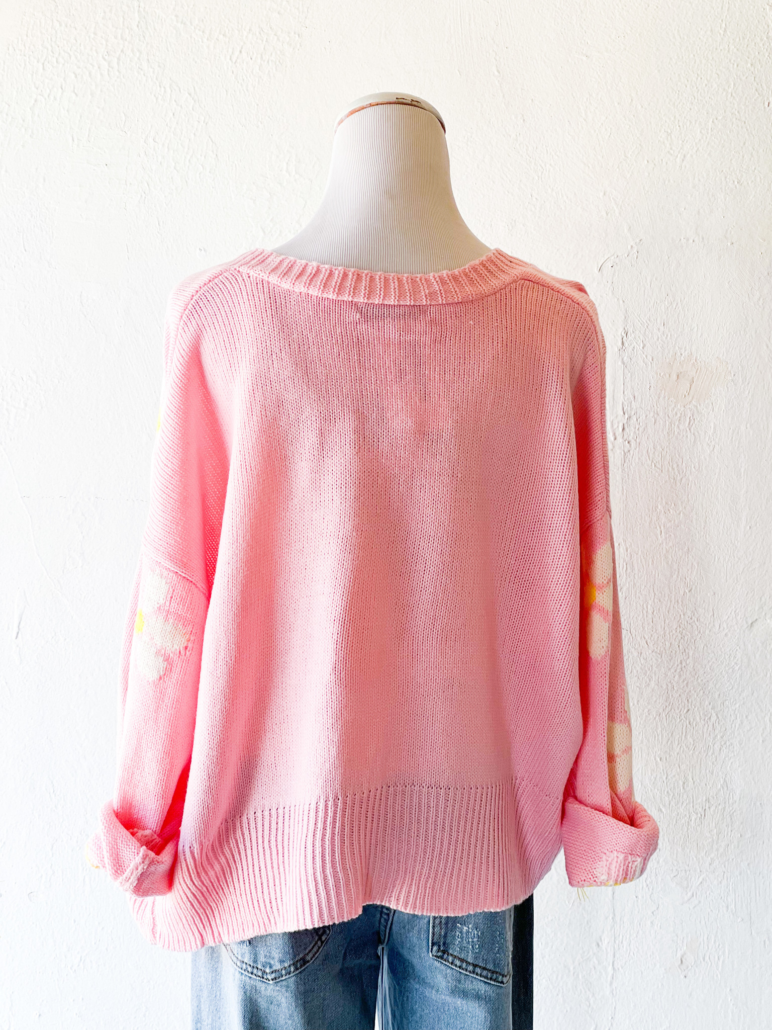 coral pullover sweater
