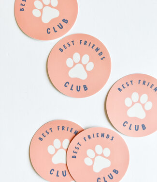 Declaration & Co. Best Friends Club Pink Sticker