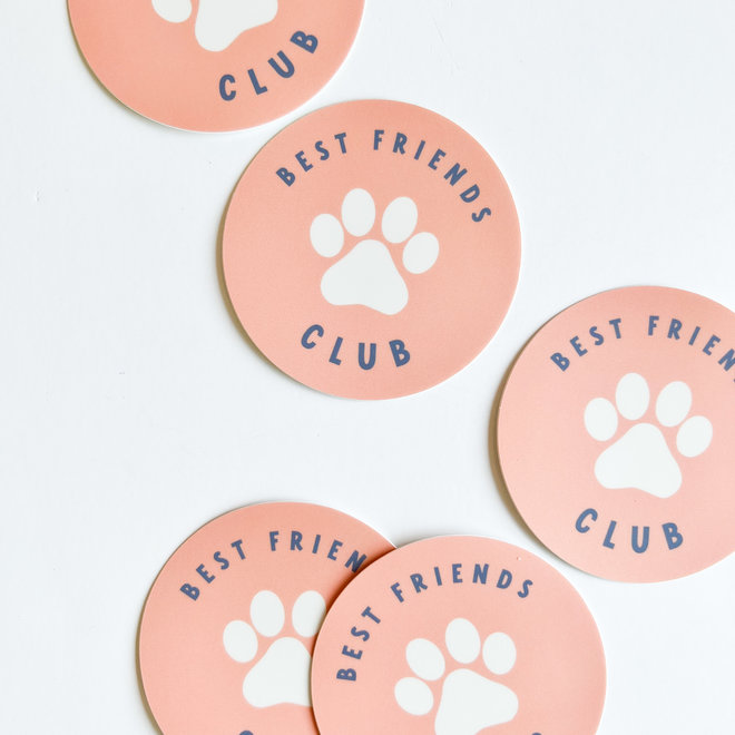 Best Friends Club Pink Sticker