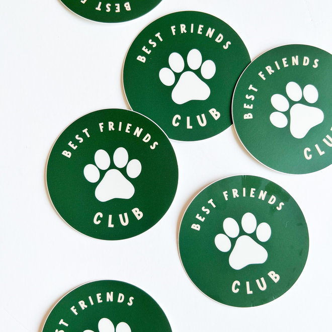 Best Friends Club Green Sticker