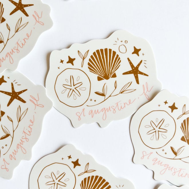 St. Augustine Shells Sticker