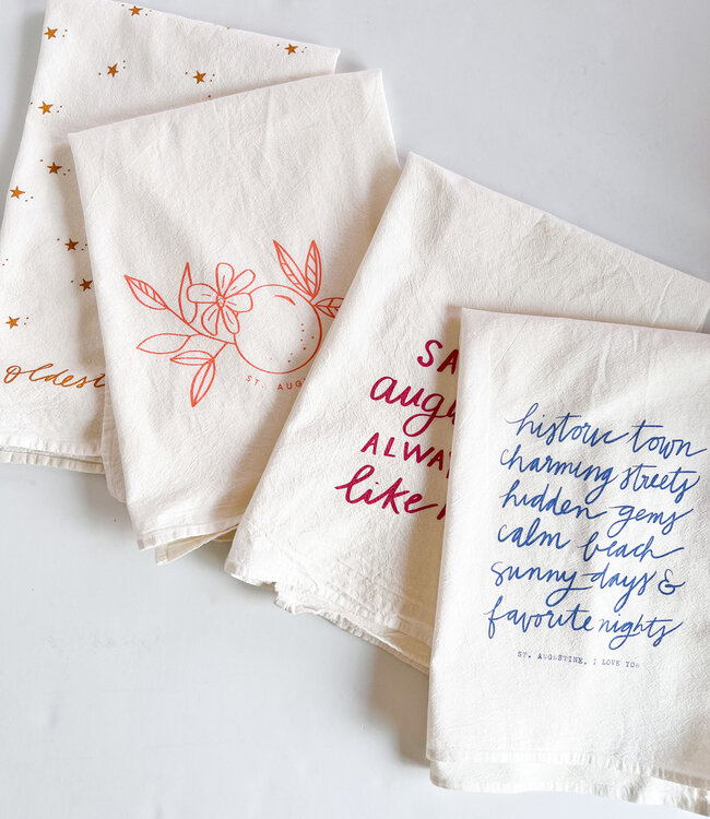 Declaration & Co. Tea Towel - Historic Town Script