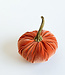 Declaration & Co. Handmade Orange Velvet Pumpkin