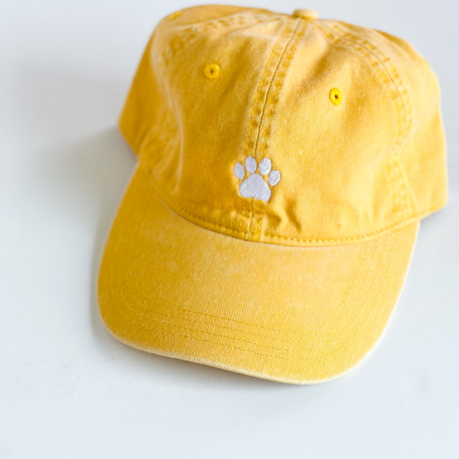 Gold Paw Print Hat
