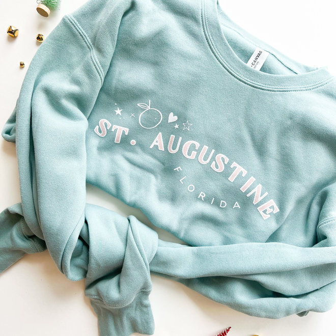 Saint Augustine Pink and Mint Pullover