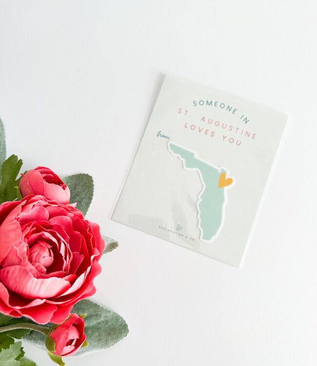 Declaration & Co. Card & Sticker bundle - Someone loves you