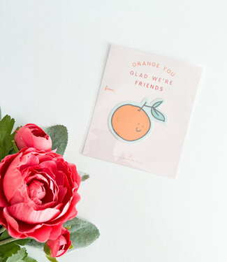 Declaration & Co. Card & Sticker bundle - Orange you glad