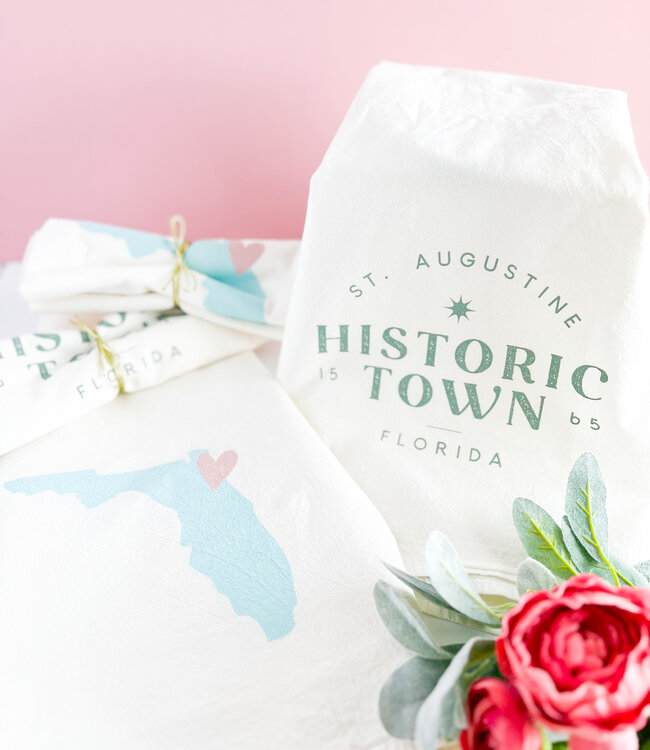 Declaration & Co. Tea Towel - Florida Heart