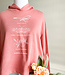 Declaration & Co. Florida Symbols Cropped Pink Hoodie