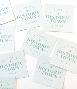 Declaration & Co. Historic Town Logo Blue Sticker