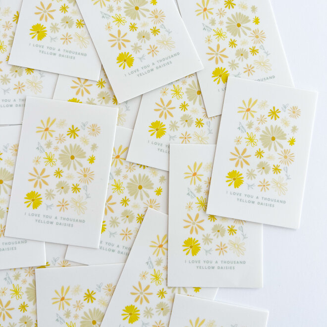 1000 Yellow Daisies Sticker