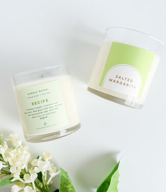 Declaration & Co. Salted Margarita Clear Glass Candle