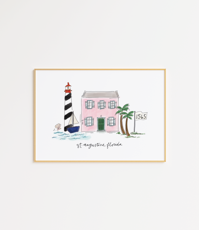 Declaration & Co. D&Co. 8x10 Print - St. Augustine Sketch