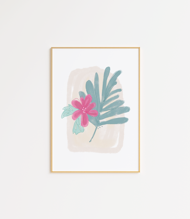 Declaration & Co. 8x10 Print - Troipcal Palm Leaf