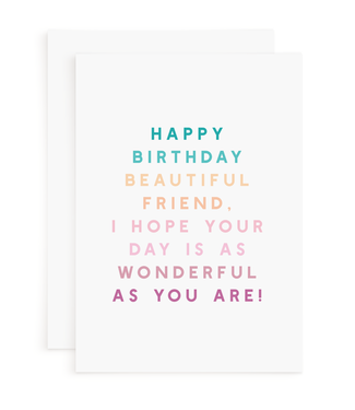 Declaration & Co. Happy Birthday Card - Beautiful Friend