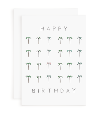 Declaration & Co. Happy Birthday Card - Palms