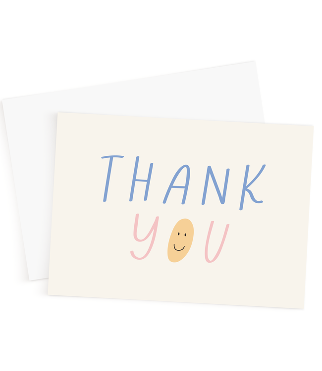 Declaration & Co. Thank You Card- Smiley Face