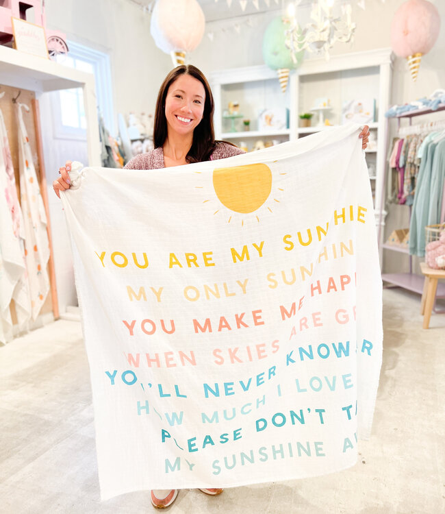 Declaration & Co. You are my Sunshine Swaddle