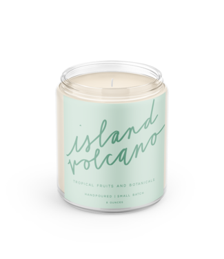 Declaration & Co. Island Volcano Script Candle