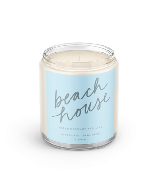 Declaration & Co. Beach House Script Candle