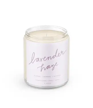 Declaration & Co. Lavender Haze Script Candle