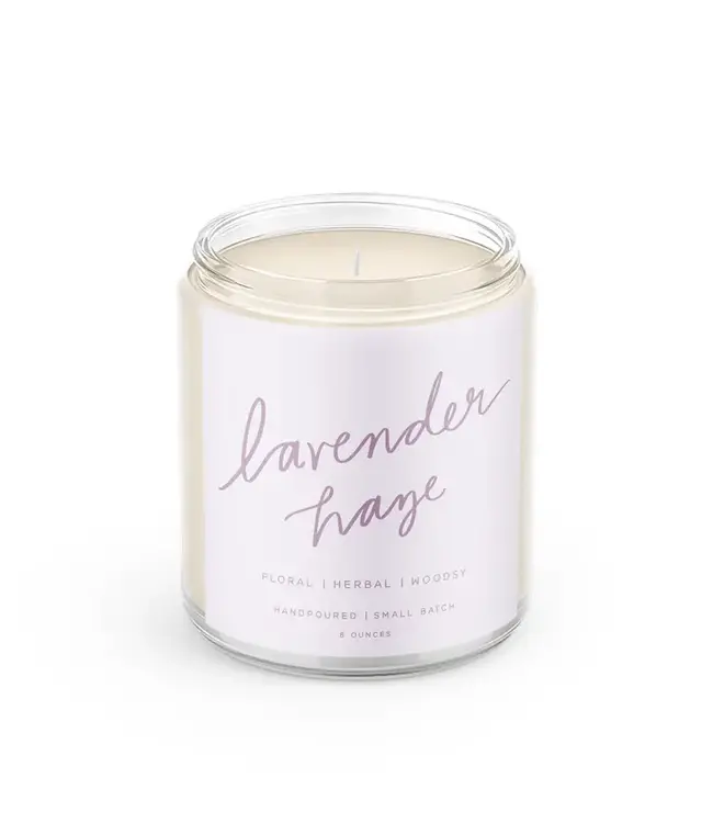 Declaration & Co. Lavender Haze Script Candle