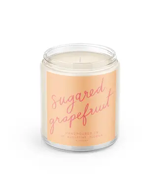 Declaration & Co. Sugared Grapefruit Script Candle
