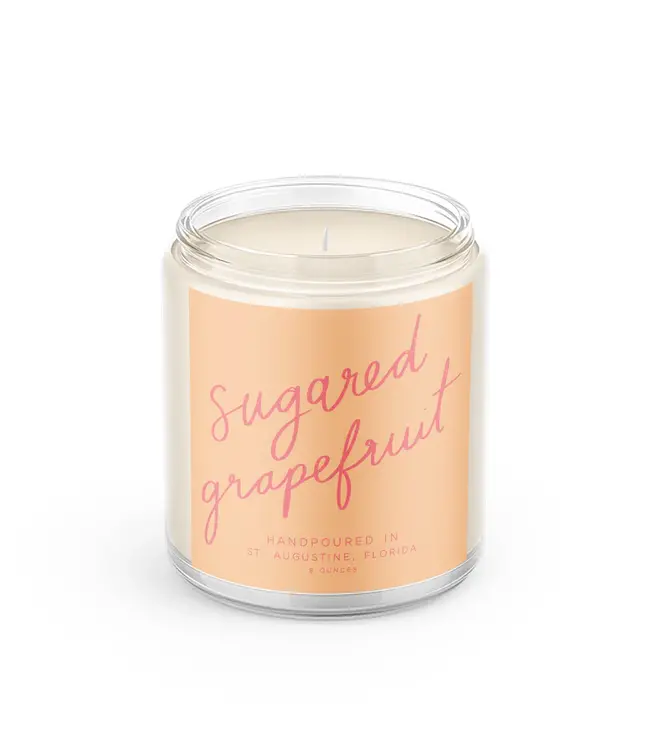 Declaration & Co. Sugared Grapefruit Script Candle