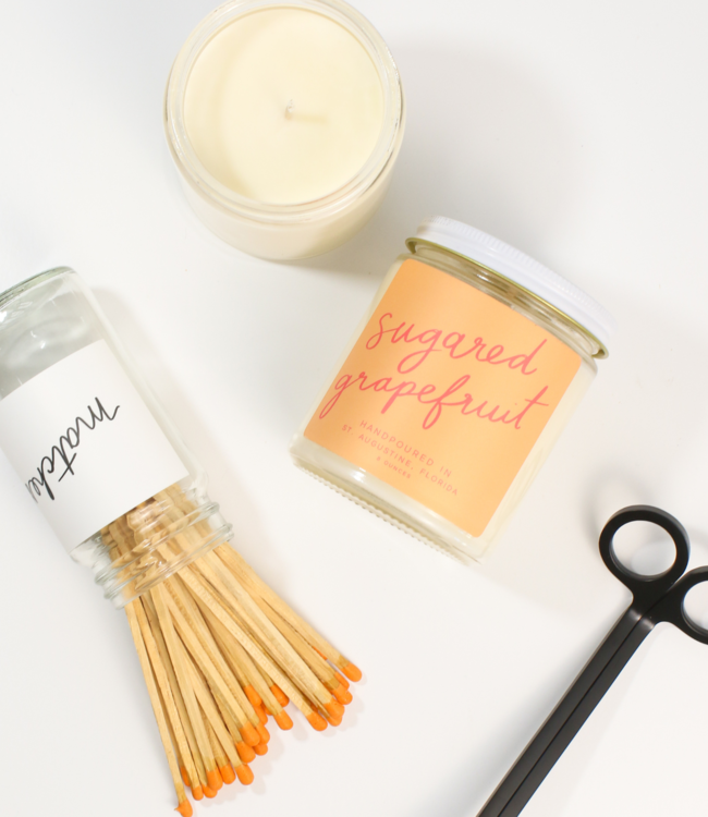 Declaration & Co. Sugared Grapefruit Script Candle